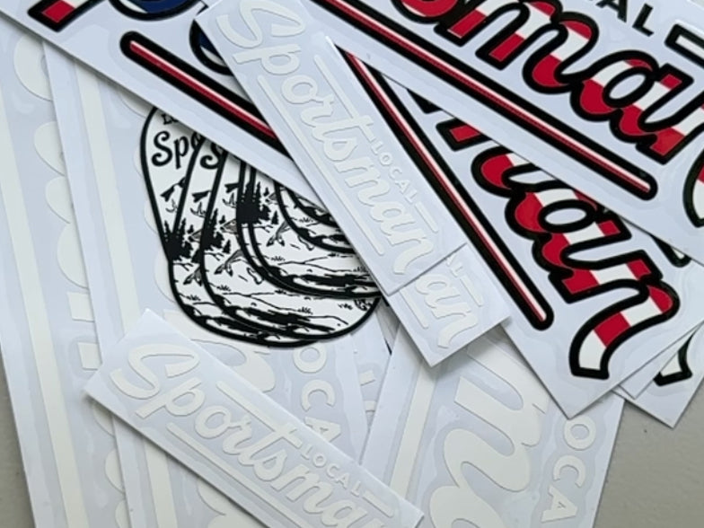 Small White Decal Sticker